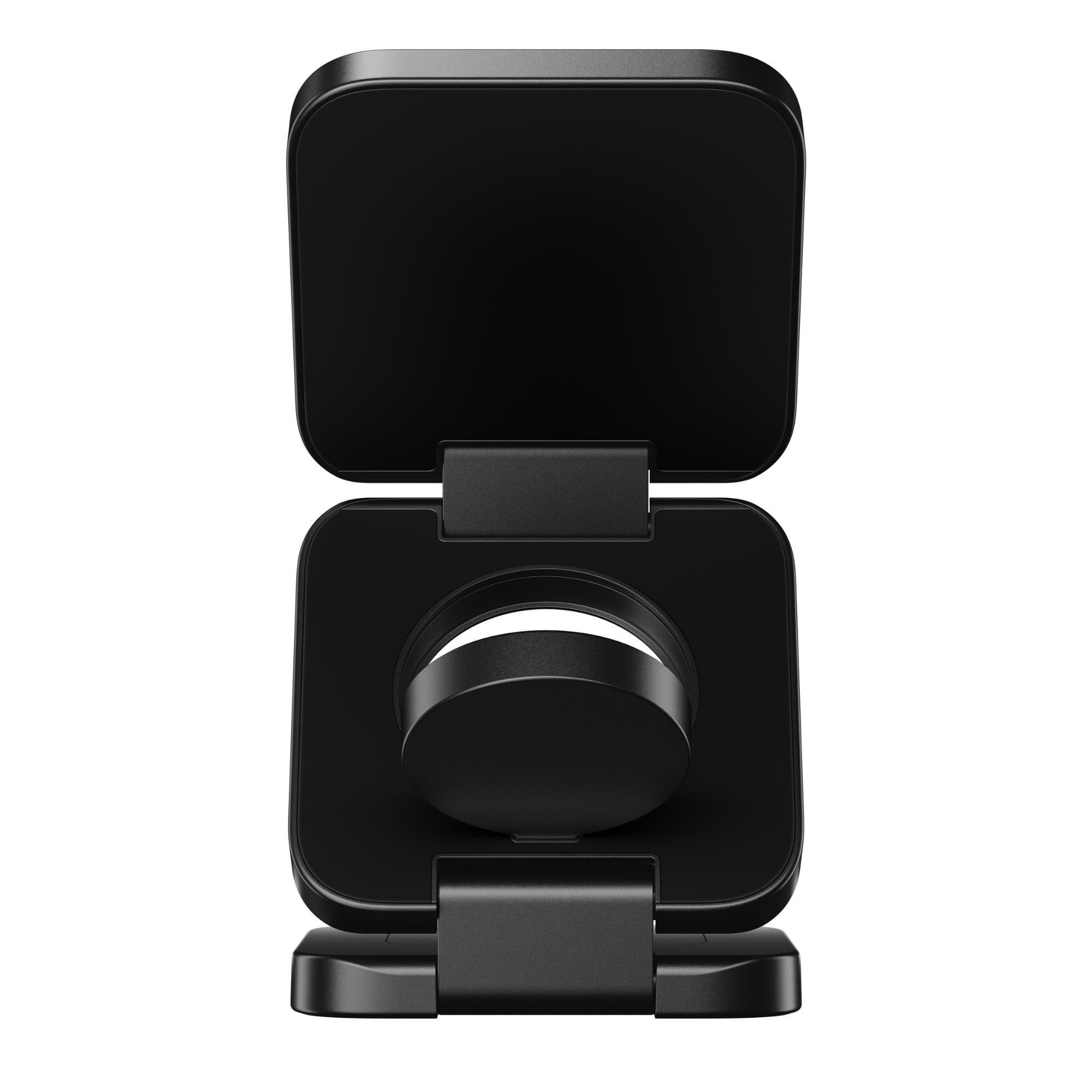 Portable 3-in-1 Wireless Charger Midnight Black - Back View